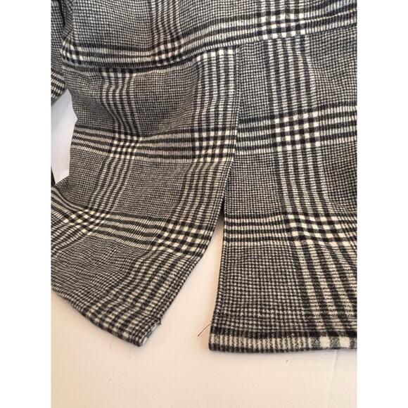 Stormy Kromer Jacket Womens L Metro Wool Sherpa Swallowtail Black White Plaid - Picture 12 of 16